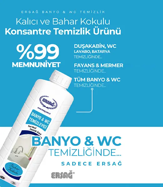 Ersağ Bahar Kokulu Banyo Wc Temizleyici 1 LT