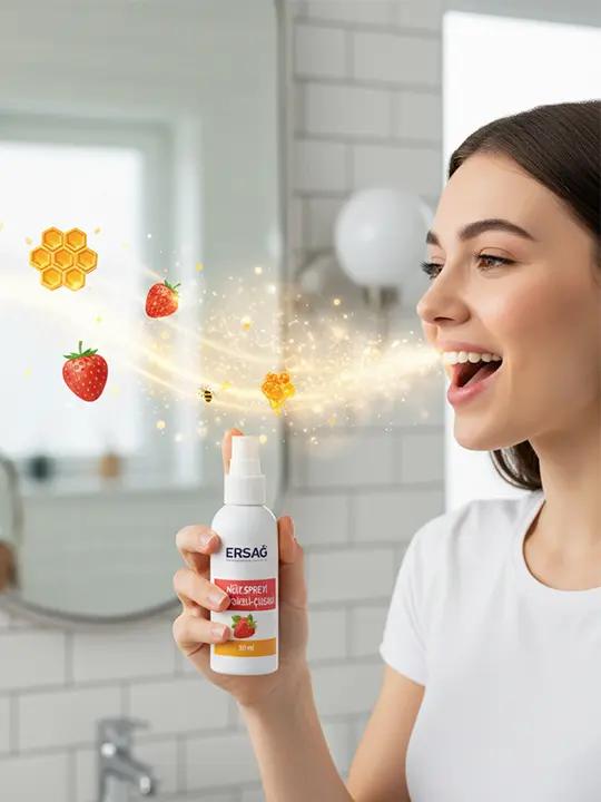 Ersağ Ağız Spreyi Propolisli - Çilekli 30 ml