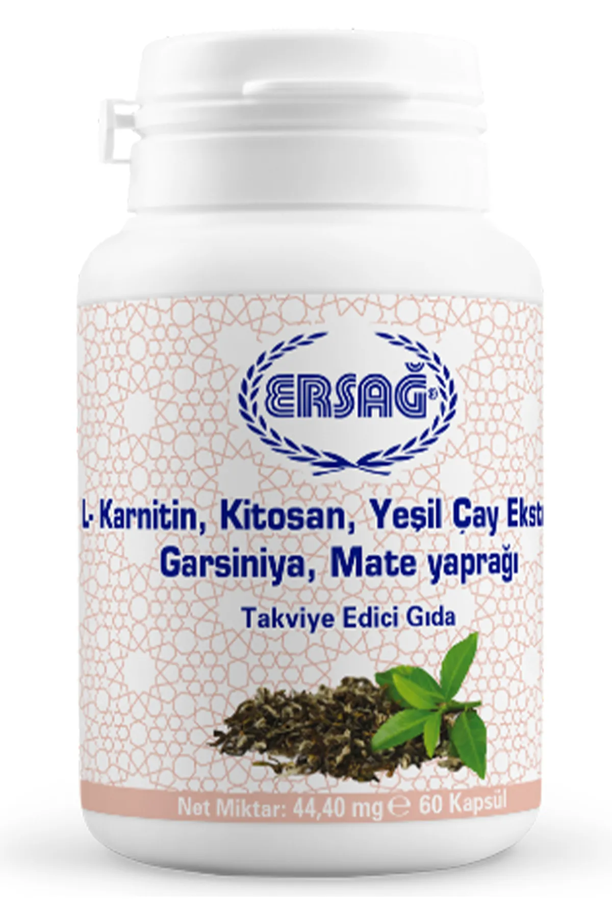 Ersağ L-Karnitin, Kitosan, Yeşil Çay Ekstresi, Garsiniya, Mate Yaprağı, Paprika
