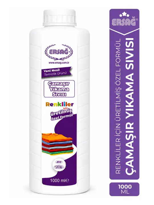 Ersağ Çamaşır Yıkama Sıvısı Renkliler İçin 1000ml
